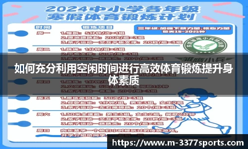 如何充分利用空闲时间进行高效体育锻炼提升身体素质